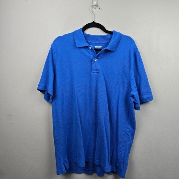 LANDS' END Polo Shirts Bundle Traditional Fit Yellow/Blue‎ Mens Size L 42-44 - Picture 2 of 15